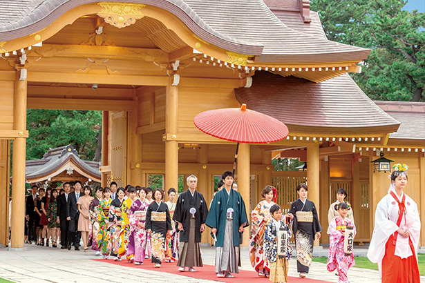 全員参加の神社婚