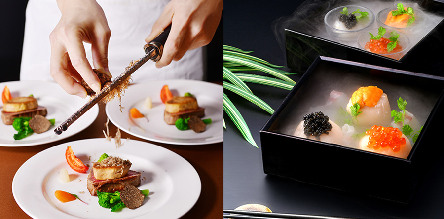 料理は二部構成のフルコース